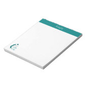 ティール（緑がかった色）Iニット感じティOh So Nitty ノートパッド (回転)