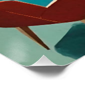 ティール（緑がかった色）MCMホリデイ#109 ポスター (コーナー)