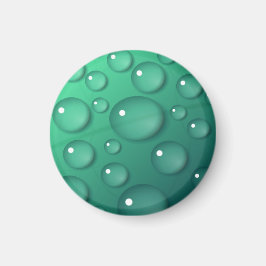 ティール(緑がかった色)Raindropテクスチャ マグネット