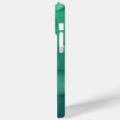 ティール（緑がかった色）Raindropテクスチャ Case-Mate iPhoneケース (裏面 / 左)