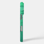 ティール（緑がかった色）Raindropテクスチャ Case-Mate iPhoneケース (裏面 / 右)