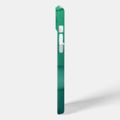 ティール（緑がかった色）Raindropテクスチャ Case-Mate iPhoneケース (裏面 / 左)