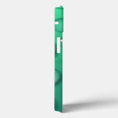 ティール（緑がかった色）Raindropテクスチャ Case-Mate iPhoneケース (裏面 / 右)