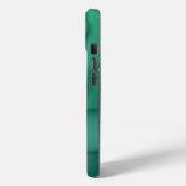 ティール（緑がかった色）Raindropテクスチャ Case-Mate iPhoneケース (裏面 / 左)