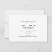 ティール(緑がかった色)Thank You Introducing SecondベビーAnno サンキューカード (裏面)