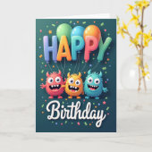ティール 誕生日 シーン カード (黄色い花)