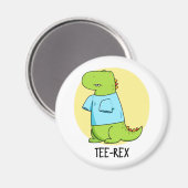ティーレックスおもしろいTシャツTRex恐竜プン マグネット (正面/裏面)