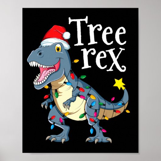 ティーレックス恐竜クリスマス ポスター (正面)