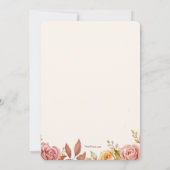 ティーローズのブライズシャワー 招待状 (裏面)