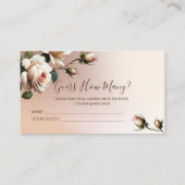 ティーローズ ブライダルシャワー ゲーム エンクロージャーカード (正面)