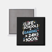 ティーンのためのおもしろゲーマー数学 - ゲーミングライフの公式1 マグネット (正面/裏面)