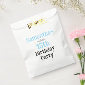 ティーンのノンシャラン誕生日パーティー招待状 フェイバーバッグ (封をした状態)