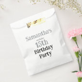 ティーンのノンシャラン誕生日パーティー招待状 フェイバーバッグ (封をした状態)