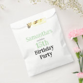 ティーンのノンシャラン誕生日パーティー招待状 フェイバーバッグ (封をした状態)