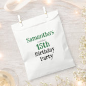 ティーンのノンシャラン誕生日パーティー招待状 フェイバーバッグ (クリップ留めされた状態)