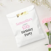 ティーンの気だるげな誕生日パーティーの招待状 フェイバーバッグ (封をした状態)