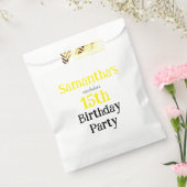 ティーンの気だるげな誕生日パーティーの招待状 フェイバーバッグ (封をした状態)