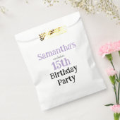 ティーンの気だるげな誕生日パーティーの招待状 フェイバーバッグ (封をした状態)