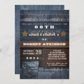 ティーンの誕生日パーティー招待状 招待状 (正面/裏面)