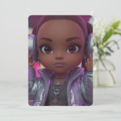 ティーンの音楽好きのための特別なカード 招待状 (スタンド正面)