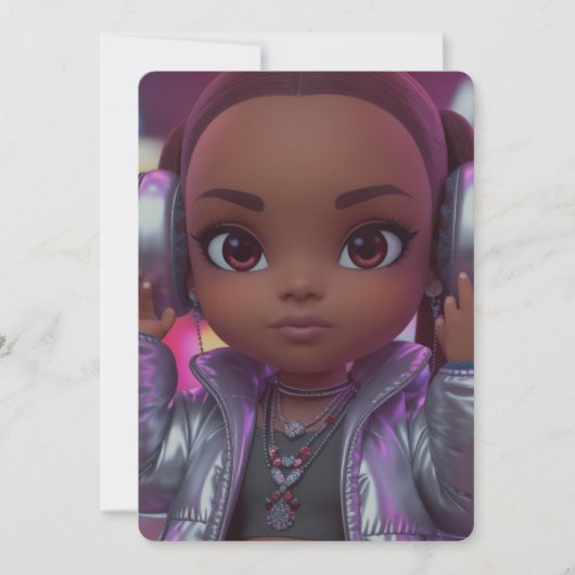 ティーンの音楽好きのための特別なカード 招待状 (正面)