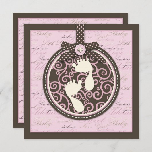 ティーンイートゥーズPNK招待状スクエア 招待状 (正面/裏面)