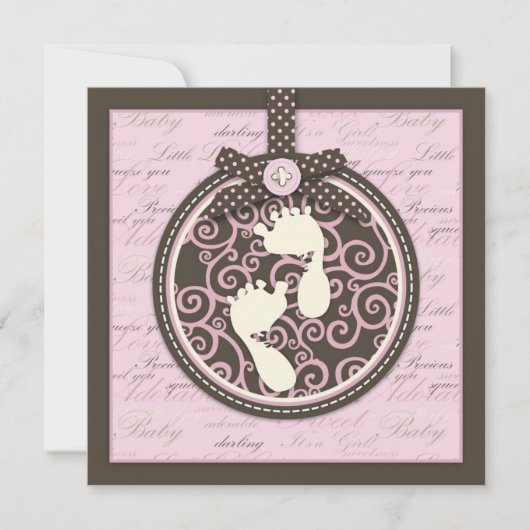 ティーンイートゥーズPNK招待状スクエア 招待状 (正面)