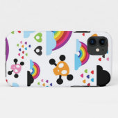 ティーンエイジの虹のスカル背景 Case-Mate iPhoneケース (裏面(横))