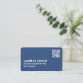 ティーンエイジシッターQRコード 名刺 (スタンド正面)