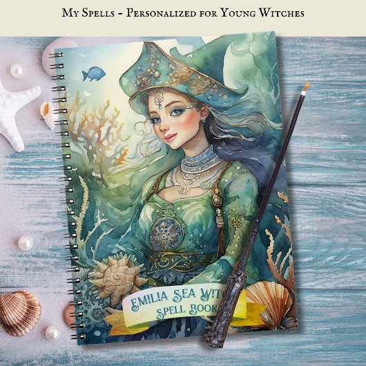 ティーンエイジ海の魔女の呪文グリモワール ノートブック
