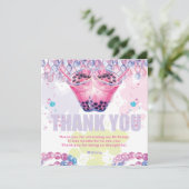 ティーンエイジ誕生日ボバブルティー サンキューカード (スタンド正面)