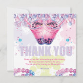 ティーンエイジ誕生日ボバブルティー サンキューカード (正面)