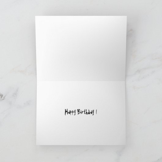 ティーンエイジ・ボーイ・誕生日・カード カード (内部)