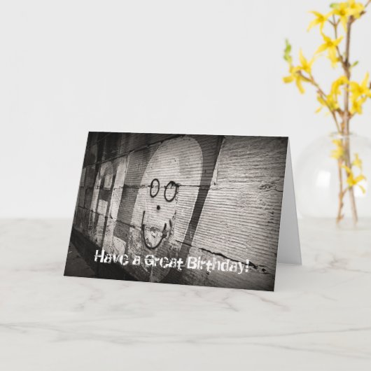 ティーンエイジ・ボーイ・誕生日・カード カード (黄色い花)