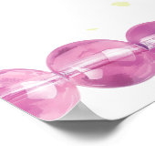 ティーンエージボバブルティー誕生日ウェルカムサイン ポスター (角)