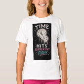 ティーンガールズの誕生日Tシャツ - 時間の感覚が変わるT Tシャツ (正面)