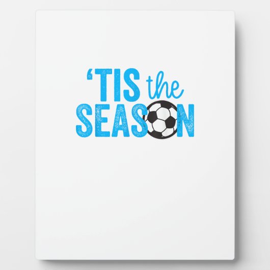 ティーンガールズサッカー クリスマスの季節 フォトプラーク (正面)