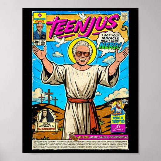 ティーンジャス・ファニー・ジーザス・ミーム キリスト 信仰 第二の来臨 ポスター (正面)