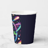 ティーンズコズミックグロー宇宙をテーマにした誕生日パーティー 紙コップ (左)