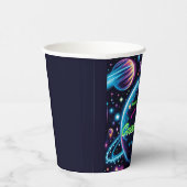 ティーンズコズミックグロー宇宙をテーマにした誕生日パーティー 紙コップ (右)