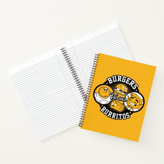 ティーンタイタンズ ゴー! | バーガー対ブリトー ノートブック (内部)
