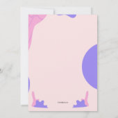 ティーンダンスパーティー招待状 招待状 (裏面)