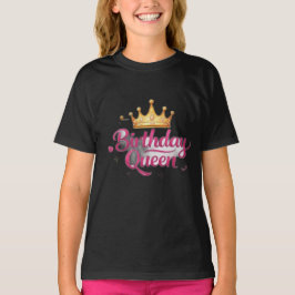 ティーン向けのキュートなクラウン バースデーガールTシャツ Tシャツ