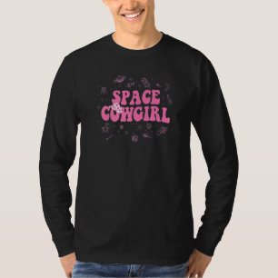 ティーン女子のためのスペースカウガールコスチューム レトロ Tシャツ