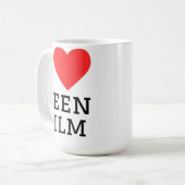 ティーン映画が好き コーヒーマグカップ (正面左)