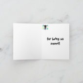 ティーン男子の誕生日感謝カード サンキューカード (内部)