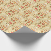 ティー不気味パーティー – 明るい ラッピングペーパー (角)