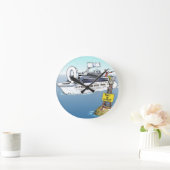 ティー及びカード巡航におもしろいなギフトを取るために割り当てます ラウンド壁時計 (ホーム)