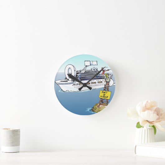 ティー及びカード巡航におもしろいなギフトを取るために割り当てます ラウンド壁時計 (ホーム)