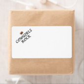 ティー女性のカーボーイロック ラベル (インサイチュ)